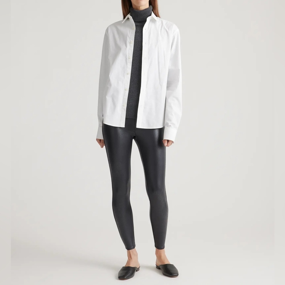 Athleta Faux Leather Black Leggings